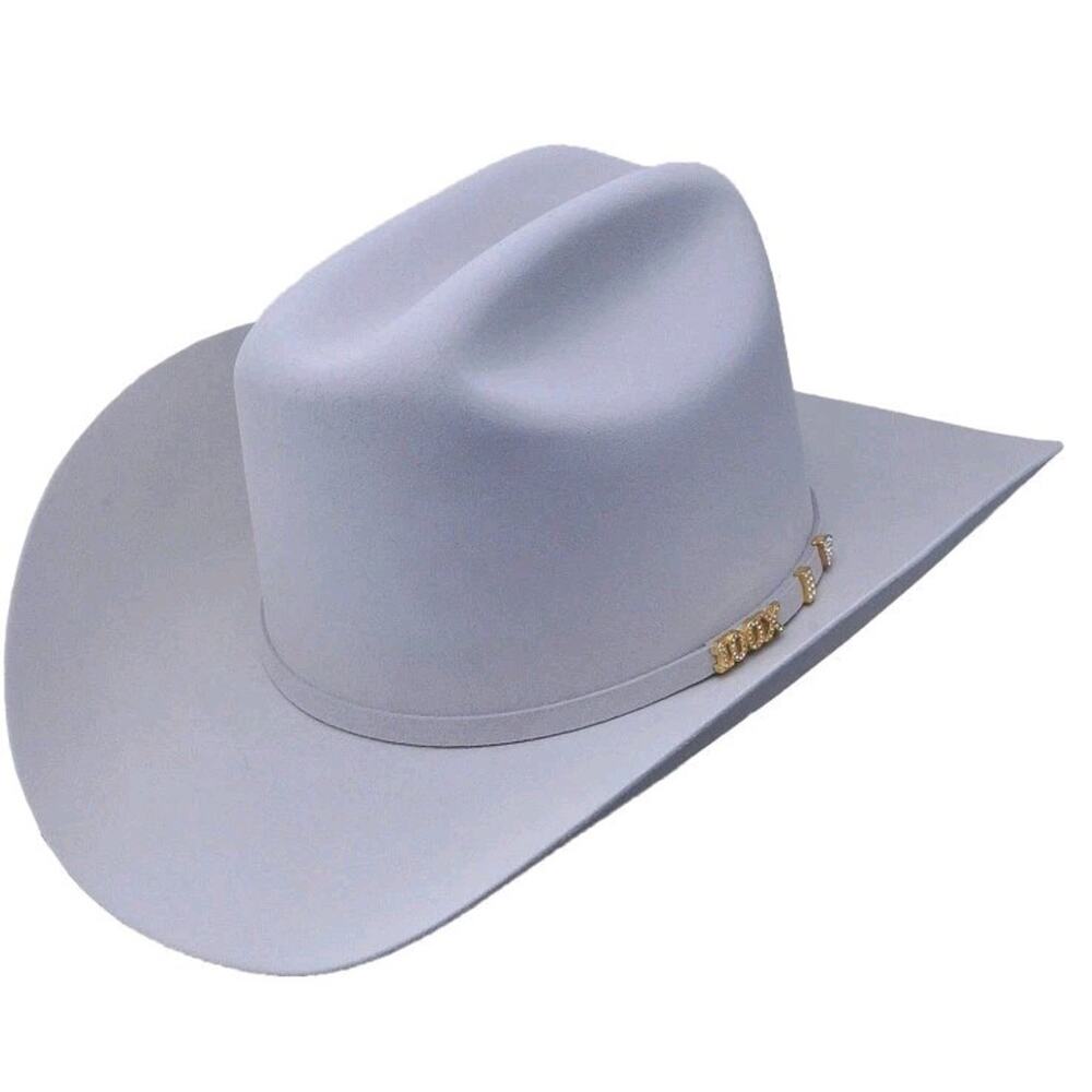 SERRATELLI 100X EL COMANDANT PLATINUM 4" BRIM WESTERN COWBOY HAT size 7 1/8